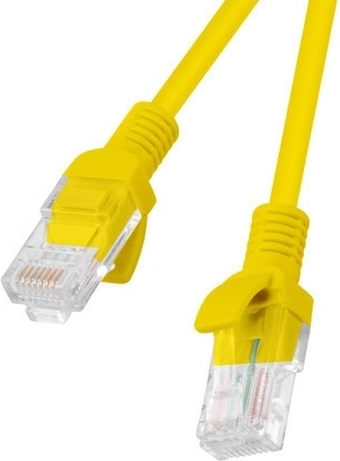 Patchkabel LANBERG 0,25 m geel 10-pack