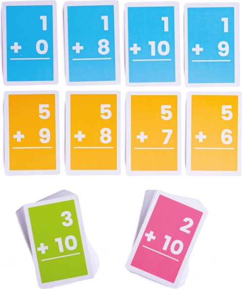 Bigjigs Toys Set kaarten voor optellen 1-10