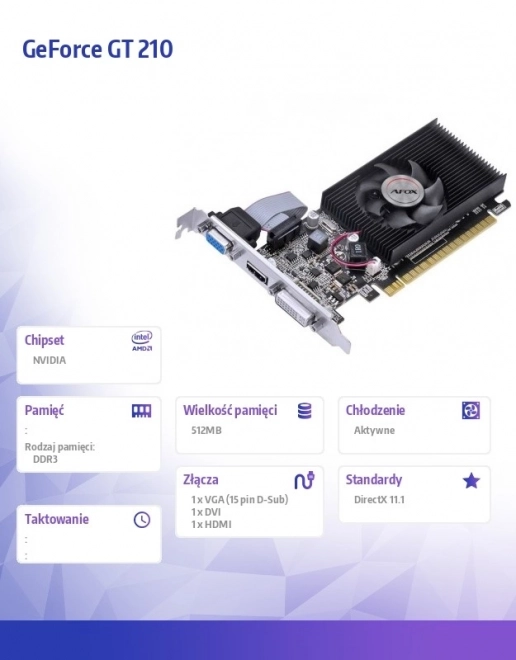 GeForce GT210 grafische kaart 512MB DDR3