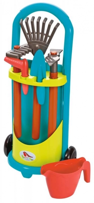 Tuingereedschapwagen met gieter