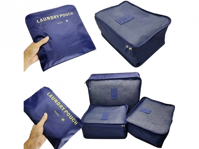 Reisorganizers voor een waskoffer in net x6
