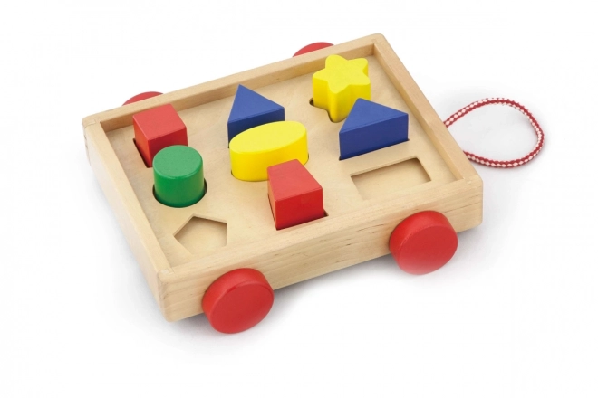 Houten Inlegpuzzel - Karretje