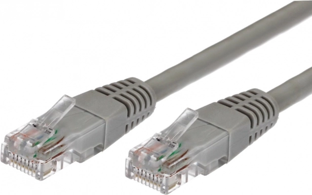 Patchkabel cat.5e RJ45 UTP 1m grijs