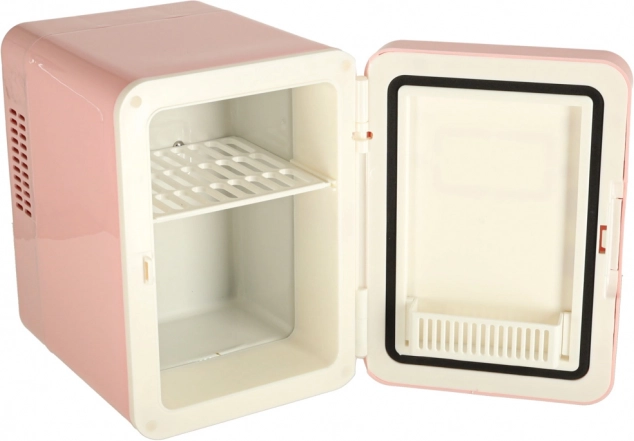 Elektrische draagbare mini-koelkast 2-in-1 roze 4L