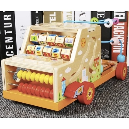 Houten educatieve auto-kast Kruzzel