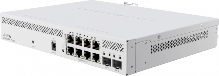 8× Gigabit met PoE 802.3af/at en passieve PoE‑out