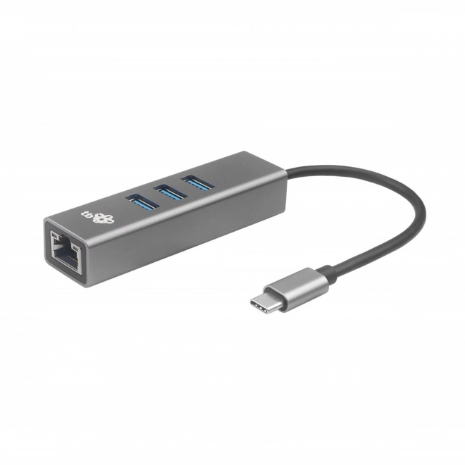 USB-C adapter met RJ45 + 3x USB-A poorten - 1000 Mb/s