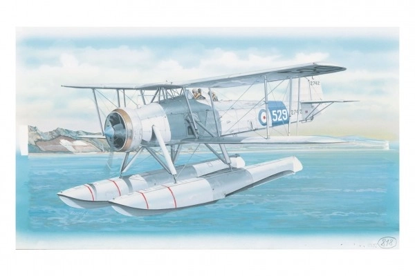 Model Fairey Swordfish Mk.2 26,4x29cm in doos 34x19x5,5cm