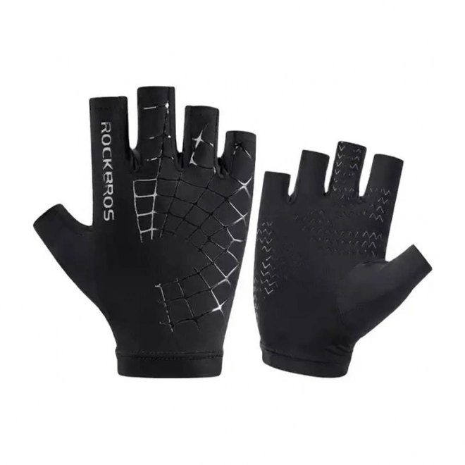 Half-vinger fietshandschoenen Rockbros S202BKL (zwart)