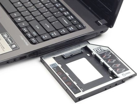 Adapter voor optisch station 12,7 mm voor 2,5-inch SATA HDD/SSD