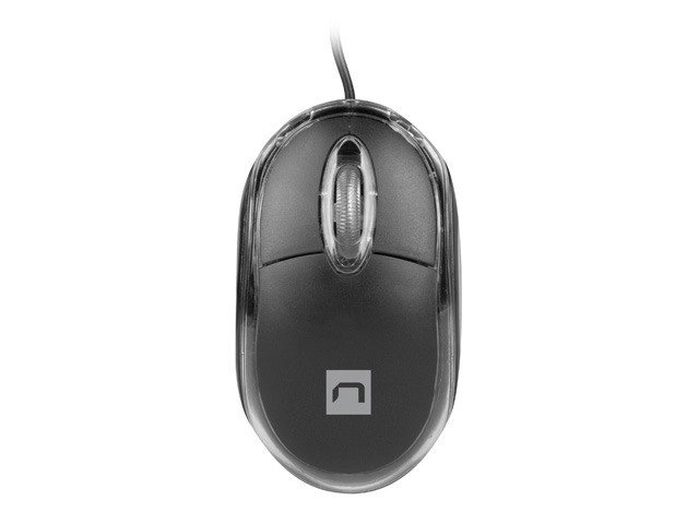 Bedrade optische muis Natec Vireo 2, 1000 DPI, zwart