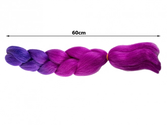 Synthetisch haar in paarse ombre voor vlechten