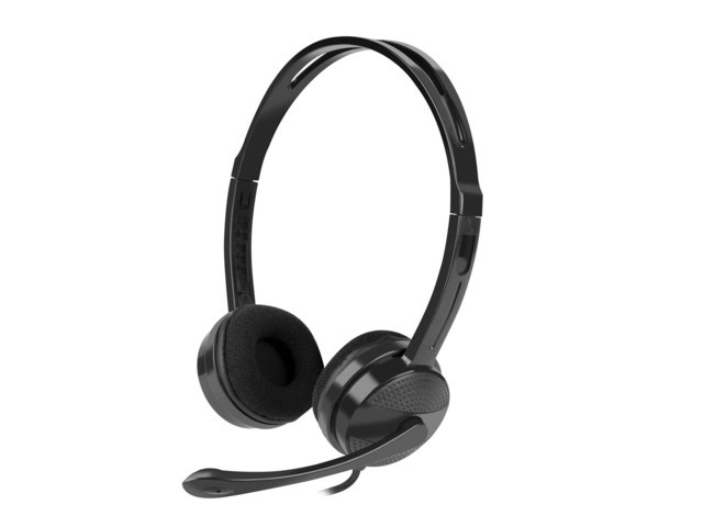 Koptelefoon met microfoon Natec Canary GO zwart