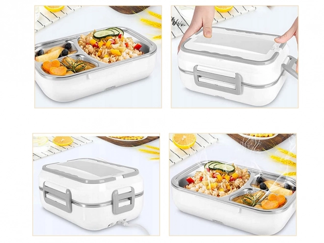 Elektrisch verwarmde lunchbox voor in de auto