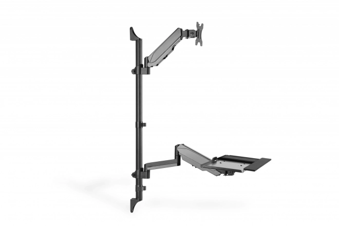 Gemonteerde arm voor 1x LCD en toetsenbord, max. 32 inch