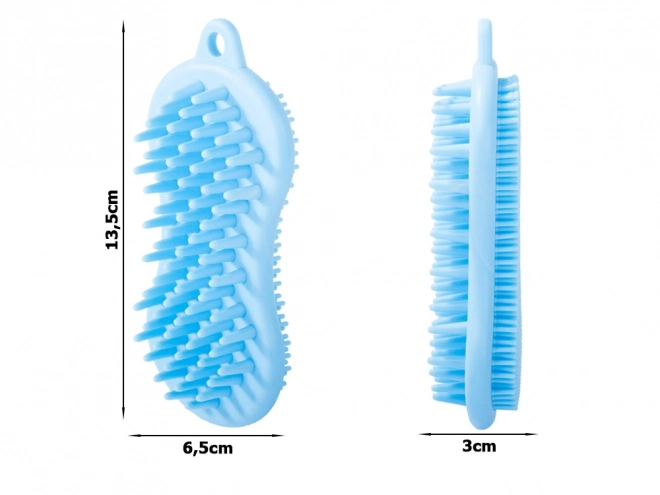 Siliconen massageborstel voor lichaam en hoofd