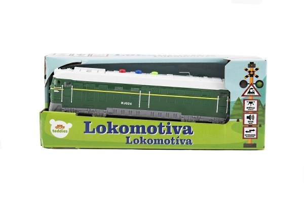 Kunststof locomotief met licht- en geluidseffecten