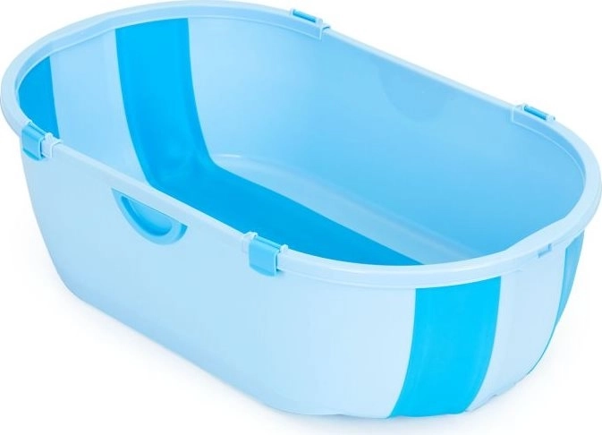 Opvouwbaar babybadje met aftapplug blauw ECOTOYS