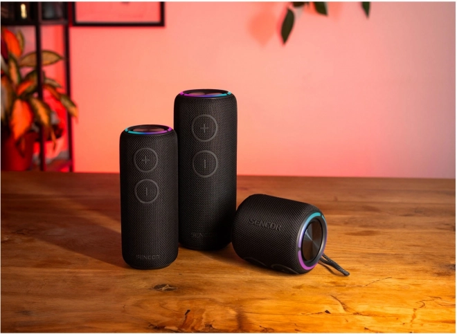 Draadloze Bluetooth-luidspreker Sencor Sirius 2 met LED-verlichting en TWS-functie