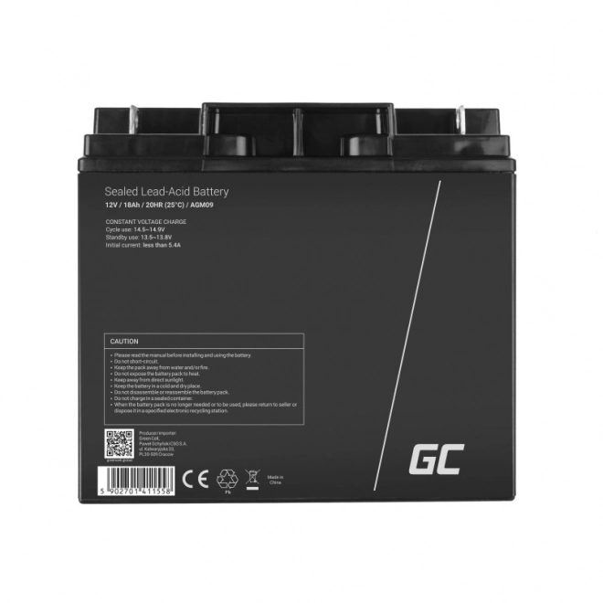 Oplaadbare AGM-batterij 12V 18Ah Onderhoudsvrije batterij voor UPS ALARM