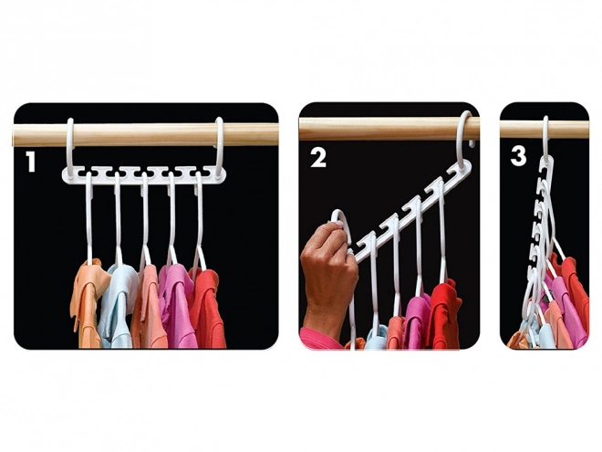 Organizer voor kledinghangers in de kast