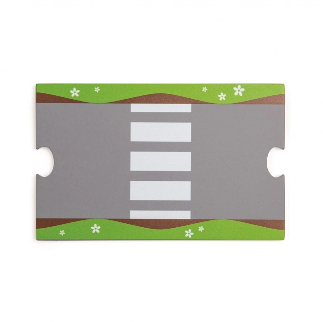 Bigjigs Rail Houten Treinbaan met Plattelandsweg 80 stuks