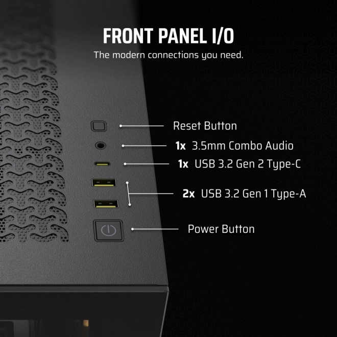 Computerbehuizing Mid-Tower 3500X ICUE LINK RGB TG zwart
