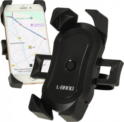 L-BRNO universele telefoonhouder voor fiets, motor en step – zwart
