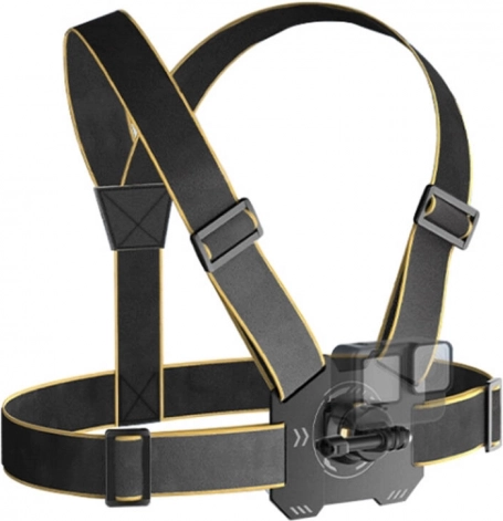 PULUZ borstband voor sportcamera’s (zwart)