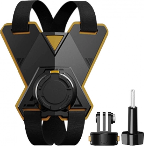 PULUZ magnetische houder voor motorhelm voor sportcamera’s (incl. ACE PRO 2, OSMO ACTION 5 PRO)