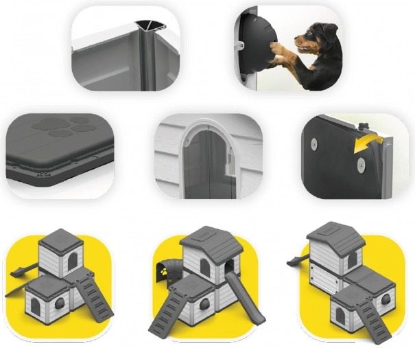 Modulaire constructie zonder gereedschap