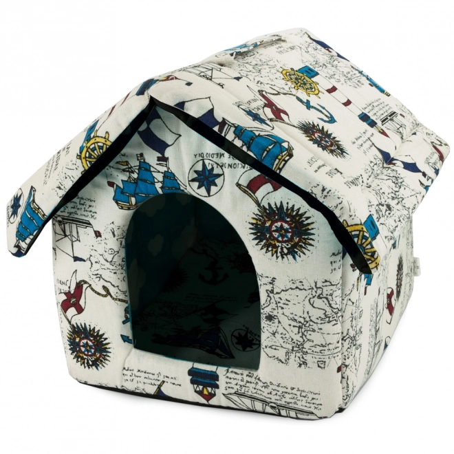 Honden- en kattenhuis met hek