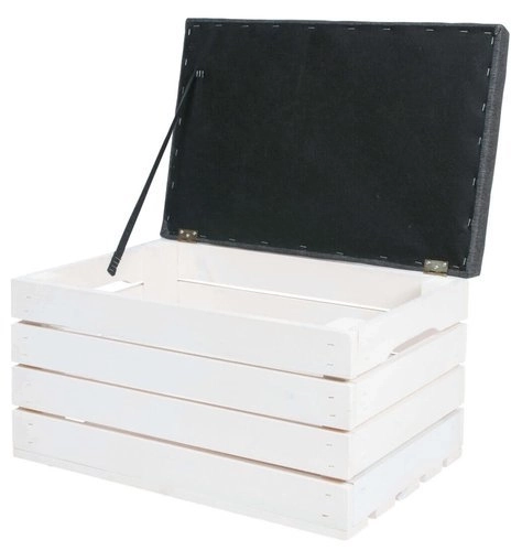 Houten poef - kist