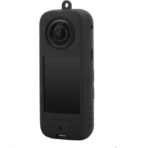 Sunnylife siliconen beschermhoes voor Insta360 X3, zwart