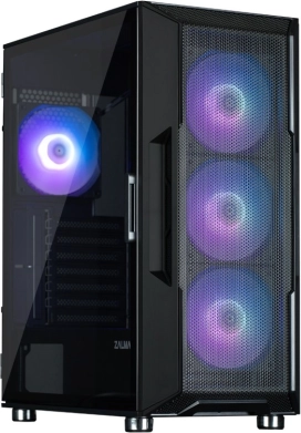 I3 NEO ATX mid-tower zwart met ARGB-ventilatoren (4×)