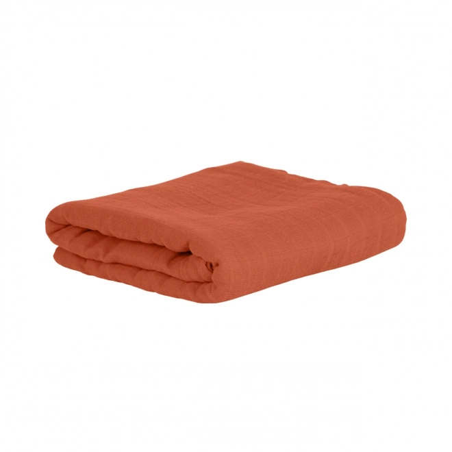 Tommy Lise Katoenen Mousseline Doek Glazed Carrot 120x120 cm
