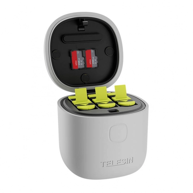 Waterdichte oplader Telesin Allin box voor GoPro Hero 9 / Hero 10 + 3 batterijen