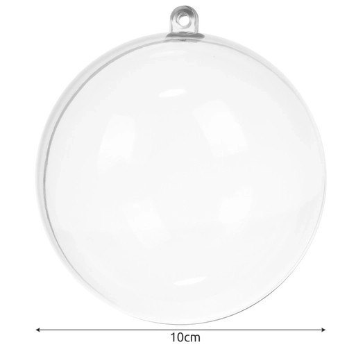 Transparante versieringen 10cm - set van 5 stuks Ruhhy 22276