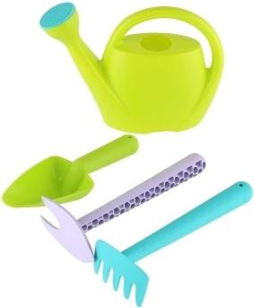 Kinder plastic tuingereedschap set 4 stuks