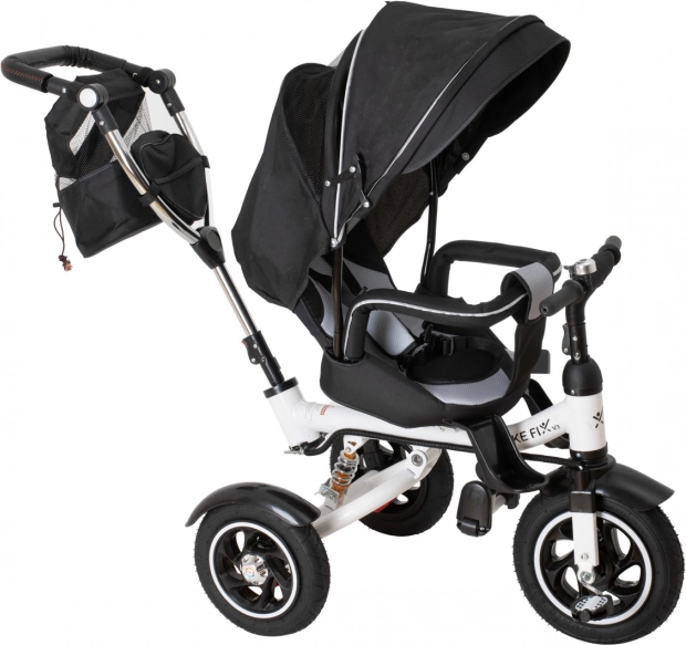 Driewieler Trike Fix V3 3-in-1 met 360° draaibare zitting en vrijloop – zwart