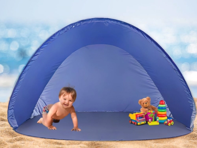 Zelfopbouwend strandtent met UV-bescherming