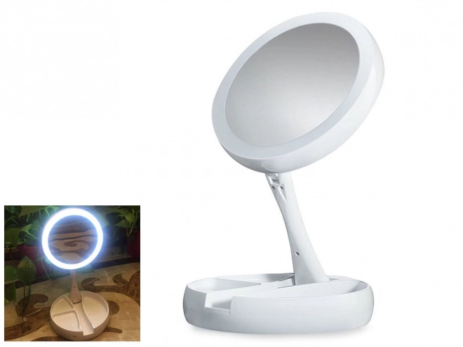 Verlicht draaibaar vergrotingsspiegel met LED