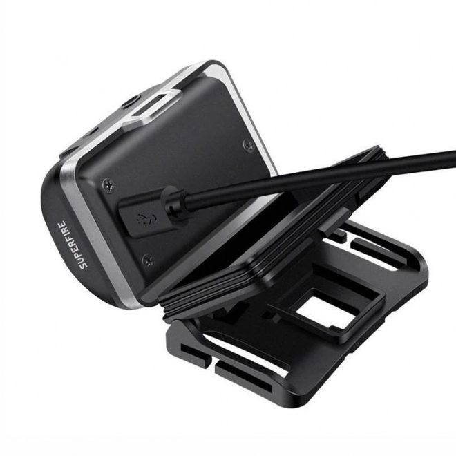 Hoofdlamp Superfire met USB-opladen 320lm