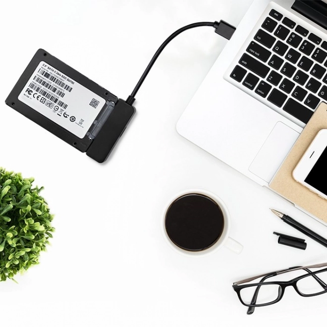 Adapter SATA | 2,5" adapter SSD HDD| Supersnelheid 5Gb/s | 2TB – USB 3.0