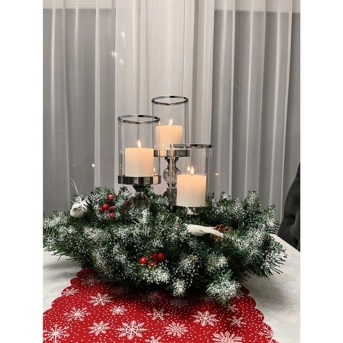 Ruhhy besneeuwde kerstguirlande 22302