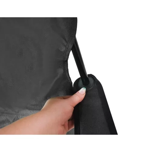 Vouwstoel / fauteuil voor vissen / kamperen - zwart