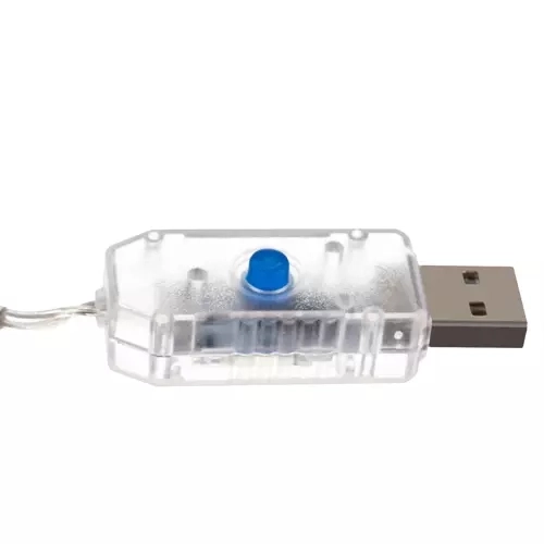 Lichtgordijn 108LED USB - koud wit KŚ19770