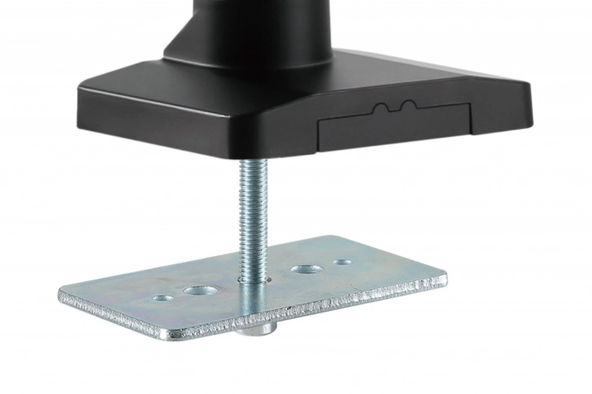 Standaard voor twee monitoren met klem en gasveer