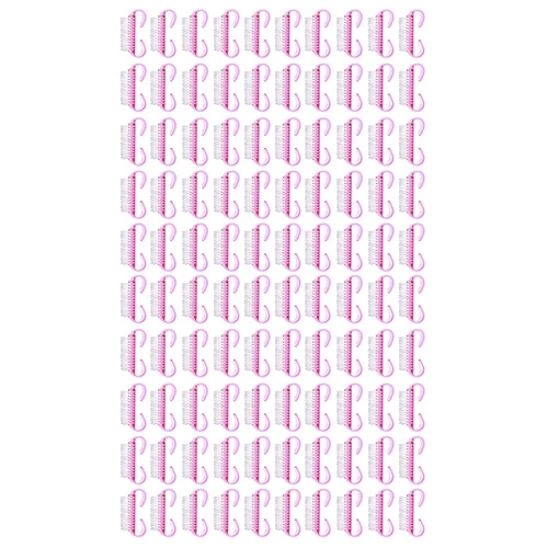 Roze manicuurborstels 100 stks