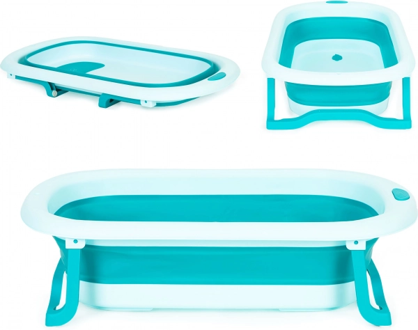 Opvouwbare babybadkuip met afvoer ECOTOYS – Groen